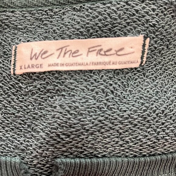 CURRENT! We The Free Camden Cropped Sweatshirt, New, XL, Green - Picture 7 of 7